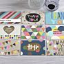 Korean Style Small Business Greeting Cards Simple Geometric Thank You Gift Card Mini Heart Shaped Birthday Card