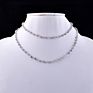 Labradorite Smooth Stylist Handmade Jewelry 925 Sterling Silver Beads Necklace