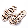 Ladies House Leopard Slippers Warm Flat Anti-Slip Slippers for Women