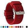 Ladies Red Color Tire Grain anti Skid Quick Release Rubber Silicone Watch Straps