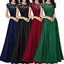 Lady Elegant Evening Gown Floral Lace Party Maxi Dress