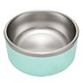 Large 64 Oz Insulated Dog Bowl Stainless Steel Pet Bowls Food Feeder Powder Coat Metal Thermal Bowls for Dog with Logo