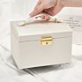 Large Capacity Ladies Jewelry Storage Box Jewelry Storage Box, Girl with Mirror Jewelry Ring Box