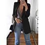 Latest Casual Tops Lady Lapel Long Sleeve Suit Office Button Embellished Double Breasted Women plus Size Blazer