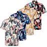 Latest Design Print Short Sleeve Cotton Hawaii Men Shirts