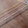 Latest Design Silver Satellite Chain Necklace Silver Beaded Chain Necklace