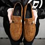 Lazy Slip-On Leather Sneakers Men Drving Shoes Casual Men Loafer