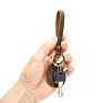 Leather Key Ring Key Ring Metal Blank Keychain Keychain with Pu Leather