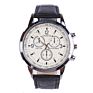 Leather Men Watches Set Bracelet Sport Men Wrist Watch Alloy Case Leather Band Watch Quartz Business Wristwatch Clock Gift