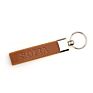 Leather Personalized Keychains Leather Key Chains Engraved Elegant Keyrings with Rings for Keys