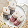 Leather Plush Cotton Slippers Home Autumn and Lovers Warm Thick Wool Men's and Women's Slippers