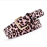 Leopard Pants Waist Belts for Women Faux Fur Animal Print Belts