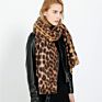 Leopard Print Flannel Cashmere Warmth Thickening Customized Ladies Cachemere Soft Scarf