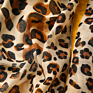 Leopard Scarf with Yellow Edge Women's Accessories