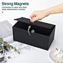 Lewondr Rectangular Pu Leather Tissue Box Cover Holder for For Countertop Bedroom Bathroom Car Office