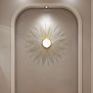 Light Luxury Iron Sun Mirror Wall Decoration in 100Cm Wall Hanging Piece Living Room Model