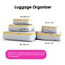 Lightweight Set of 5 Travel Luggage Organizer Durable Clothes Packing Cubes