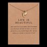 Little Cat Bird Gold Plated Cute Young Leafs Sun Pendant Girls Wish Card Necklace Jewelry