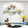 Living Room Creative Metal Wall Art Decoration Light Luxury Silent Butterfly Shape Wall Clock Handicrafts for Home Decor