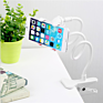 Long Arm Flat Flexible Lazy Bed Desktop Cell Mobile Necklace Phone Holder Stand with Gooseneck for Iphone and Samsung