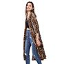 Long Cardigan Leopard Printed Ladies Kimono