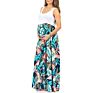 Loose Fit Soft Sleeveless Pregnant Women Floral Maternity Maxi Dresses
