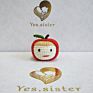 Lovely Promotional Handmade Apple Crochet Festival Decoration Christmas Gift