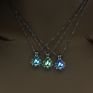 Luminous Bead Necklace Multicolor Hollow Lotus Creative Pendant Necklace