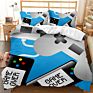 Luxury 3D Creative Game Machine Printing Bed Sheet Comforter Kids Bedding Set for the Boy Single 3 Pieces Cartoon 1Set