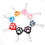 Luxury Bag Charm Keychain Pet Claw Cat Dog Paw Series Key Chain Cartoon Stereo Soft Car Pendant Bag Pendant Small Bell Keychain