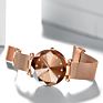 Luxury Civo Wrist Female Alloy Case Crystal Bracelet Silver Stainless Steel Mesh Belt Quartz Watch