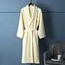 Luxury Cotton Waffle Bath Robe Hotel Bathrobe 100% Cotton Kimono Robe Unisex