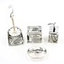 Luxury Gold Leaf Decoration 5 Pcs Bathroom Accessories Set