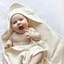 bamboo or cotton or polyester hooded waffle towel baby