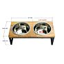 Luxury Stainless Steel Elevated Dogs Food Bowl Copper Slow Feeder Dog Water Bowl Stand Cute Raised Dog Feeding Bowl