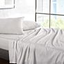 Luxury Stock Products 1*Fitted Sheet+1*Flat Sheet+2*Pillowcase Case 100 Lyocell White Color Bamboo Fabric Bedding Sheet Set