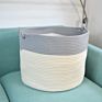 Luxury Xxxl Kids Clothes Toys Nursery Storage Basket 100% Cotton Rope Woven Basket Hamper Organizer