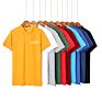 Man Uniform Design Plain Pique Golf T-Shirt 100% Cotton Fabric Polo Shirts Polo Shirts