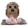 Mans Waterproof Large Capacity Multifunctional Luxury Designer Changing Mat Dad Tactical Baby Backpack Set Diaper Bag
