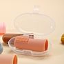 Manufacturers Silicone Baby Finger Toothbrush with Case Baby Finger Tooth Brush