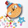 Marine Submarine Pendulum Wall Clock with Swinging Tail Children Wall Clocks for Bedroom Creative Gift for Kids Size:28X38.5Cm