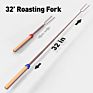 Marshmallow Roasting Sticks 32Inch Extendable Smores Sticks for Fire Pit10Pcs Bamboo Skewer