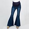 Maternity Pregnancy Skinny Trousers Jeans over the Pants Elastic Casual Slim Flare Pants Women Casual