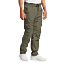 Men Straight Fit High Shrunk Cargo Pants Nylon Track Pants with Multi Pockets