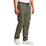 Men Straight Fit High Shrunk Cargo Pants Nylon Track Pants with Multi Pockets