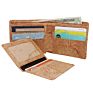 Men Wallet Eco-Friend Slim Bifold Vegan Credit Card Holder Coin Purse Mans Wallet Money and Card Rfid Blocking Cork Wallet