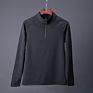 Mens 100%Polyester Moisture Wicking Quick Dry 1/4 Zip Pullover Running Shirts Long Sleeve Tops