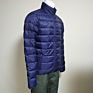 Men's Navy Blue Light Water Resistant Nylon Duck down Puffer Jacket Coat