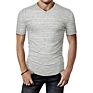 Mens Polyester Tee Short Sleeve Cationic O-Neck T Shirt Polyester Cotton Men's Short Sleeve Solid T Shirt