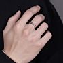 Men's Tide Light Luxury Niche Design Simple Female Personality Index Finger Ring